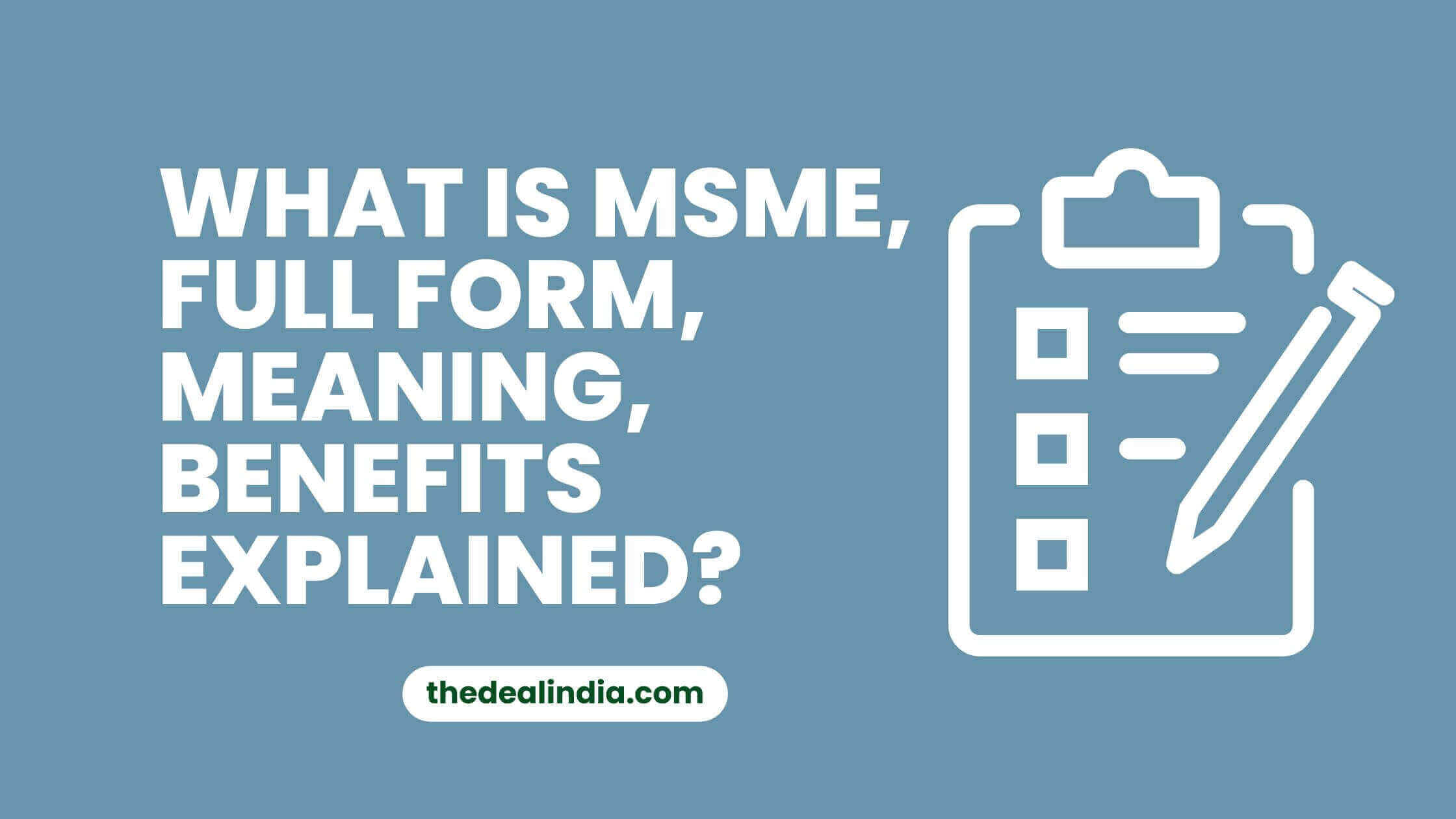 msme full form